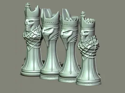Chess Kings 3D print model