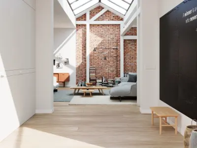 Workshop Apartment in London Cinema 4D and Vray 6 ACES 3D model
