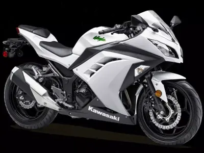 kawasaki and  spase craft  Low-poly 3D model