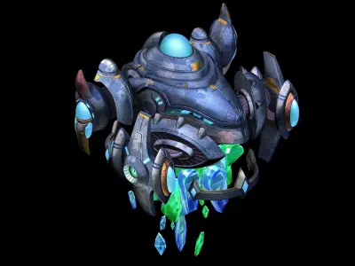 Abandoned Ancient Civilization - Mining Machinery 02 3D model