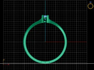 Women Ring 3DM Womens Ring 3d models 3D print model 3D print model 12
