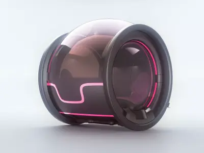 Uber Electric Taxy Concept Car Vray realistic 3d model 3D model