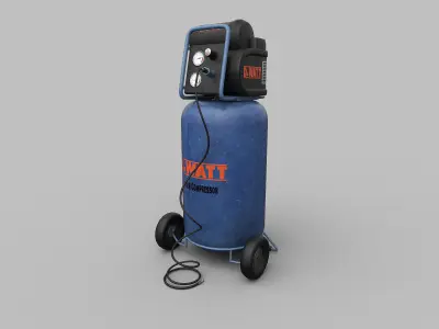Air compressor Lowpoly Low-poly 3D model