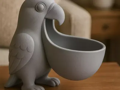 Parrot Bowl Printable 3D print model