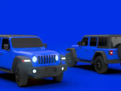 CAD model of JL JEEP WRANGLER 2018 3D model