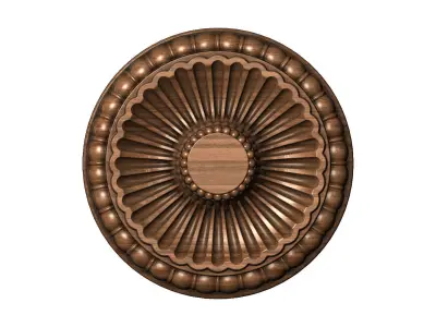 Classical ceiling medallion and Rosette 3D print model