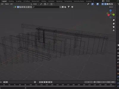 25 Plus Realistic 3D Boundary Walls Low-poly 3D model