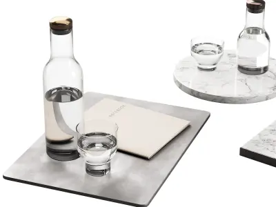 136 dishes decor set 09 MENU Bottle Carafe by Norm P01 3D model