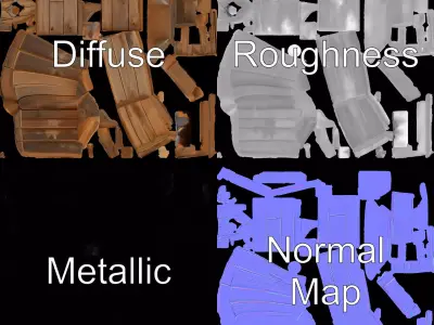 Rustic Wooden Birdhouse model pack Low-poly 3D model