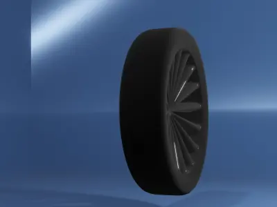 Car tire Free low-poly 3D model by AdiDesigns