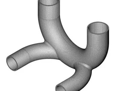 Classic Copper U Fitting 3D print model