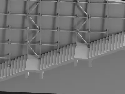 Facade Low-poly 3D model