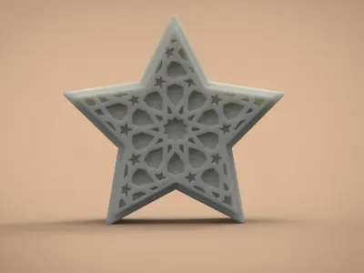 Star candle  for molding 3D print model