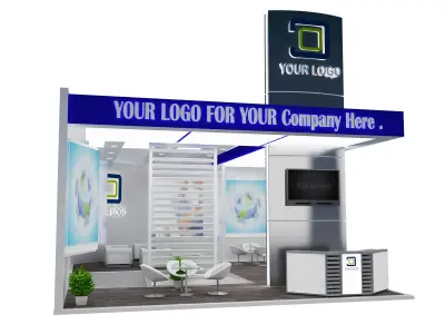 Booth Exhibition Stand a533c 3D model