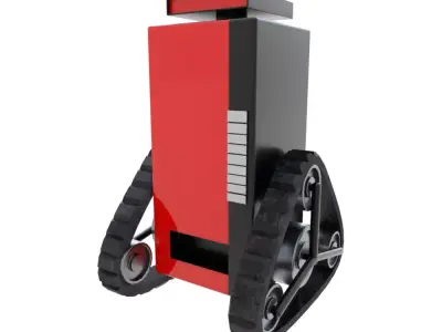 Rigged Soda Machine Tank 3D model