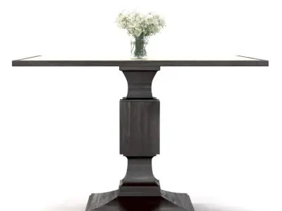 Block Dining Table by Thomas Pheasant for Baker 3D model