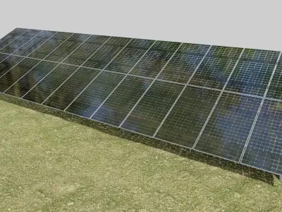 Solar Panel Steel Construction Type 20 3D model