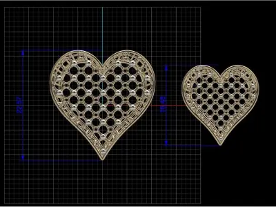 simple necklace mala set 3D print model