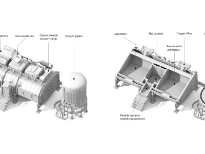 Lunar habitat  3D model