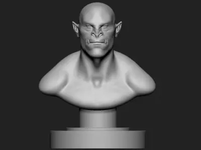 ORC STATUE - MESH BASE 3D print model
