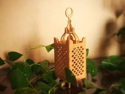 Arabian Lantern Low-poly 3D model