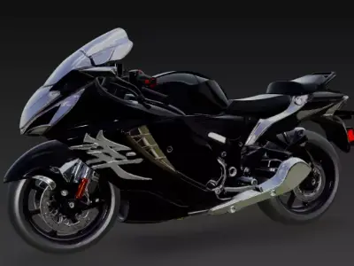 Suzuki Hayabusa 3D Model 3D model