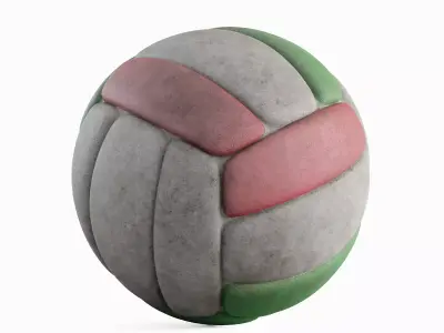 Dirty Volleyball Ball 02 3D model