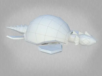 Turtle-Low Poly Character MAX 2011 Low-poly 3D model