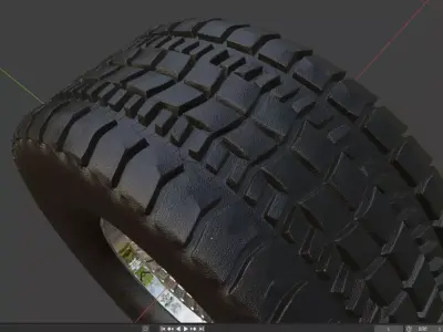 3D tire model 3D model