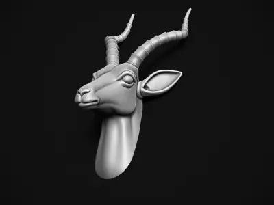 Gazelle Head 3D print model