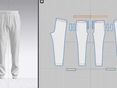 Mens Jogger 02 3D model