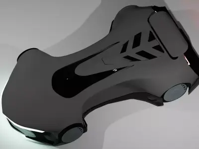 Low Poly Track Car Free 3D model