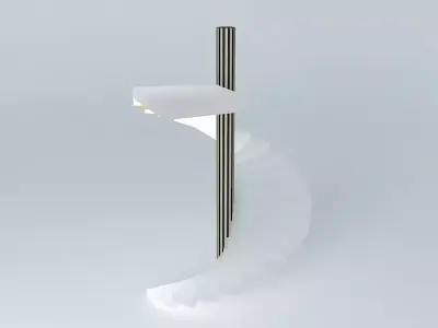 Spiral ladder 3D model