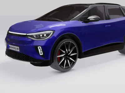 Generic SUV Low-poly 3D model