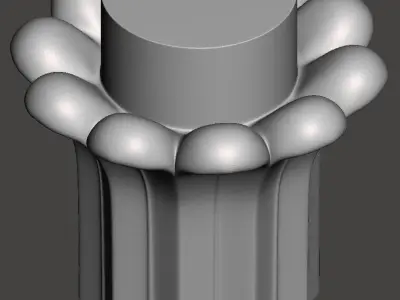 Egyptian-Column - 3d model for CNC - EgyptColumnCFC05 3D model