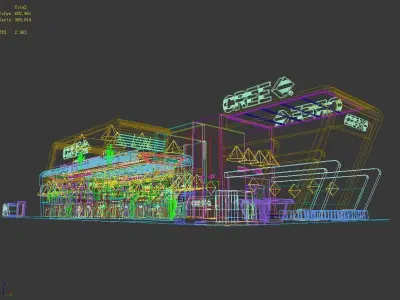 Exhibition - Area - 24X12-3DMAX2012-017 3D model