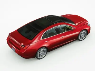 Generic Sedan v18 Low-poly 3D model purchase