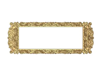 Carved Picture Frame 3D model