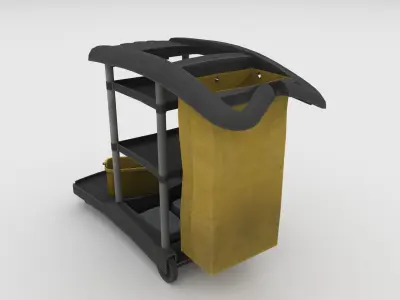 Janitor Equipment Low-poly 3D model