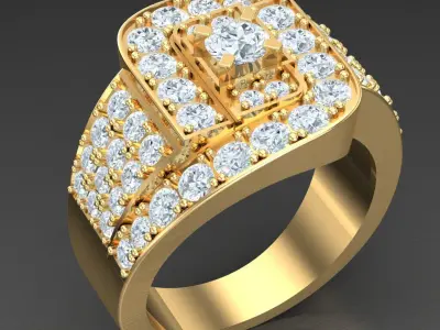 Luxury Men Rings Designs 5MR092 3D print model