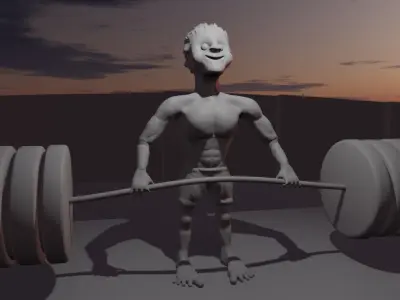 Character sport Human Low-poly 3D model