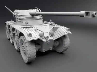 Panhard EBR Scale Model 3D print model