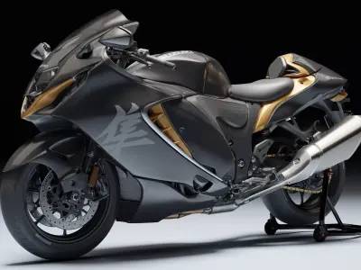 Suzuki Hayabusa 2021 Low-poly 3D model