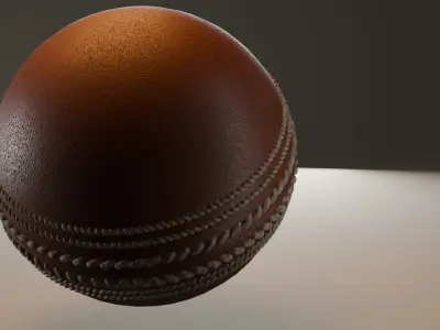 Cricket Ball  Free low-poly 3D model