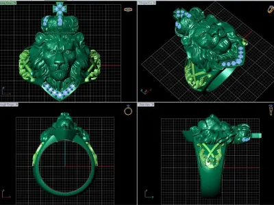 LION KING RING   3D print model