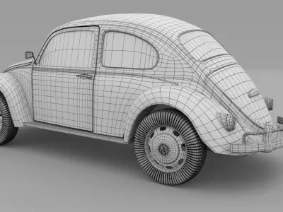 VW Beetle rev 3D model