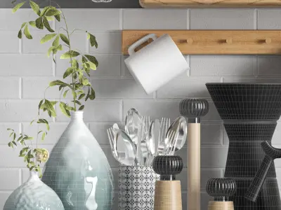 kitchen accessories 009 3D model