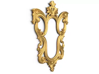 carved frame mirror cnc and 3d printing03 3D print model