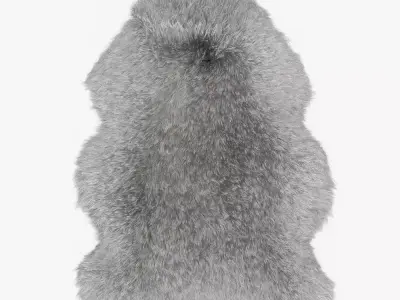 Sheepskin Rug -01 3D model