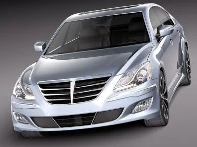 Hyundai Genesis Sedan 2012 3D Model 3D model